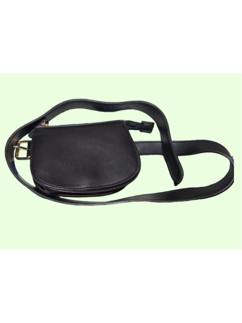 Belt Bag One Size Black with gold hardware by A NewDay